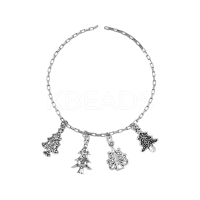 100pcs 10 Style Tibetan Style Alloy Charms TIBEP-CJ0001-40-1
