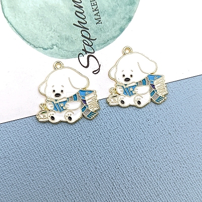 Alloy Enamel Pendants PW-WG65224-01-1
