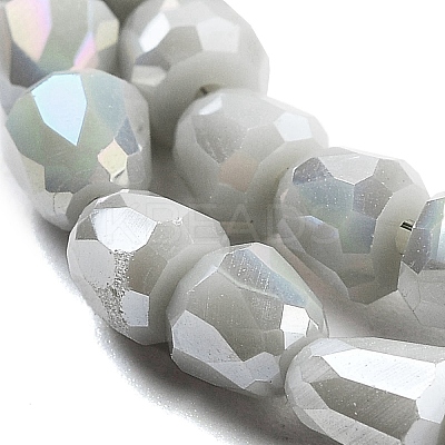 Electroplate Glass Beads Strands EGLA-D030-P4mm-B08-1