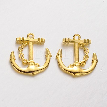 Tibetan Style Alloy Anchor Pendants K08QD011-1