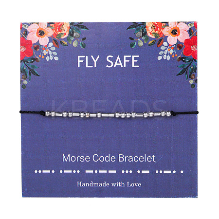 Fly Safe Morse Code Bracelets FS-WG6A0C8-12-1