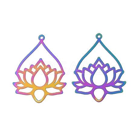 201 Stainless Steel Filigree Pendants SA-CBA8975-01-1