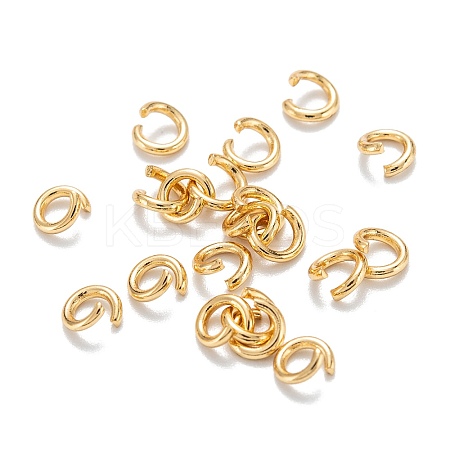 Ion Plating(IP) 304 Stainless Steel Open Jump Rings X-STAS-F084-24G-01-1