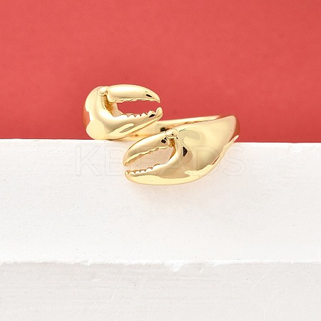 Brass Cuff Rings for Women LS-RJEW-F184-08F-G-1