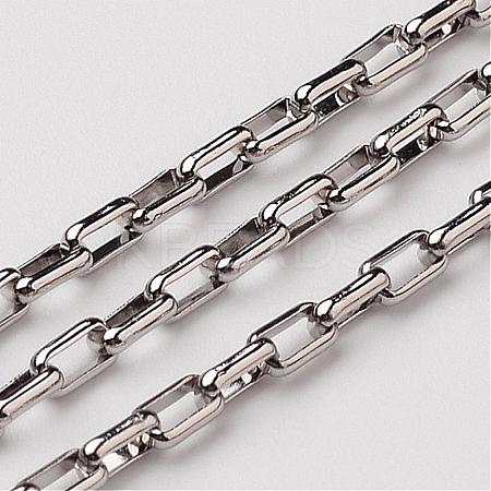 304 Stainless Steel Box Chains CHS-K001-03-1
