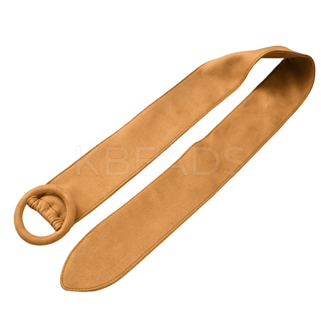 Faux Suede Waist Belt with Clasp for Shirt Dress Overcoat AJEW-WH20019-26A-1