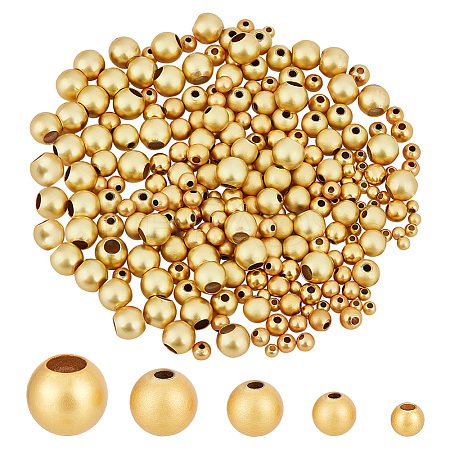250Pcs 5 Style Brass Beads KK-PH0009-28-1