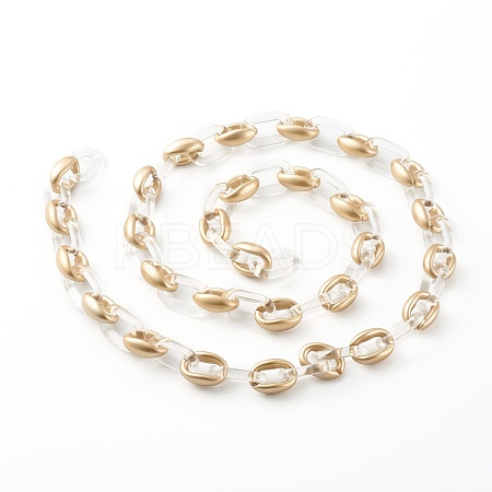 Handmade CCB Plastic Cable Chains AJEW-JB00960-03-1
