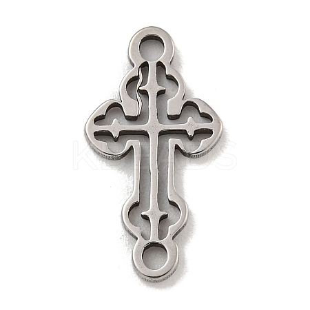 201 Stainless Steel Hollow Connector Charms STAS-S146-06P-1