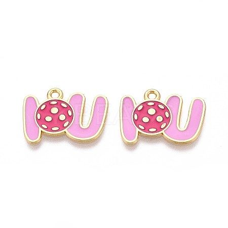 Alloy Enamel Sports Pendants ENAM-T022-74G-1