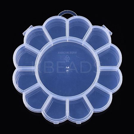 Transparent Plastic Bead Containers CON-YW0001-12-1-1
