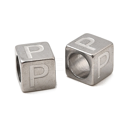 304 Stainless Steel European Beads STAS-D382-02P-P-1