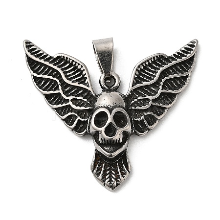 304 Stainless Steel Pendants LS-STAS-Z045-03D-AS-1