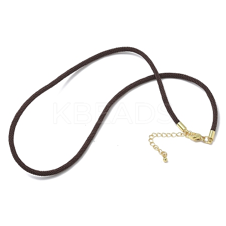 3MM Nylon Milan Cord Necklace Making NJEW-H084-01G-40-1