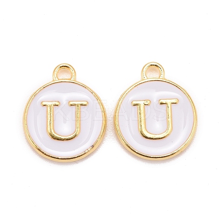 Golden Plated Alloy Charms X-ENAM-S118-01U-1