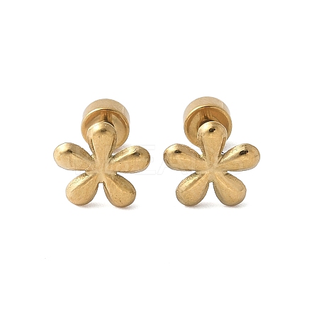 304 Stainless Steel Stud Earrings for Women LS-EJEW-E603-05G-G-1