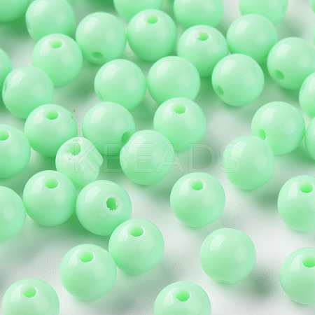 Opaque Acrylic Beads MACR-S370-C8mm-A05-1
