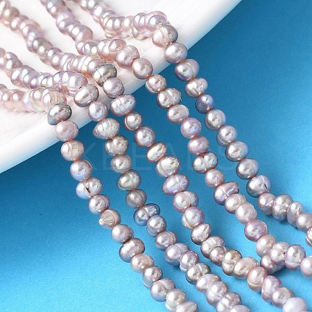 Natural Cultured Freshwater Pearl Beads Strands PEAR-I007-07M-02-1