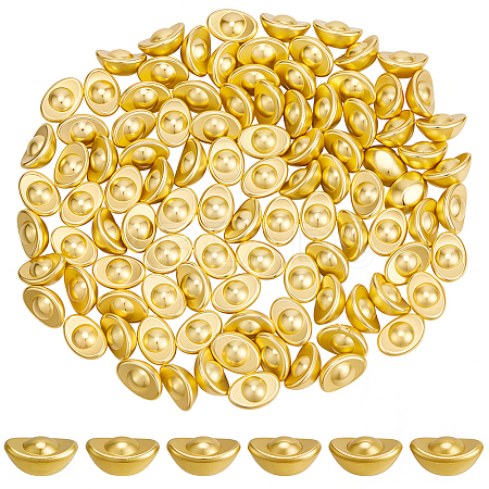 100Pcs Zinc Alloy Ingots/Gold Bars Display Decorations DJEW-SP0001-30-1