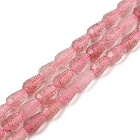 Natural Strawberry Quartz Beads Strands G-C080-B01-01-1