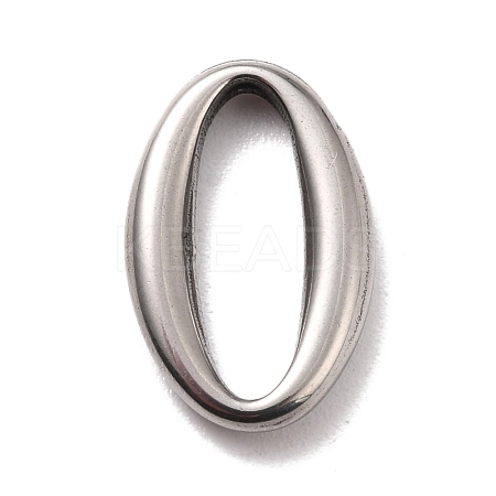 Non-Tarnish 304 Stainless Steel Linking Ring Pendants STAS-B024-31P-1