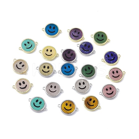 Natural & Synthetic Mixed Stone Connector Charms G-G977-07-1