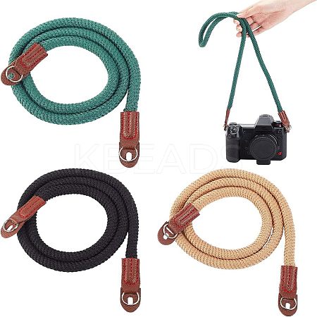 3Pcs 3 Colors Cotton Cord Camera Shoulder Straps FIND-OC0002-14-1