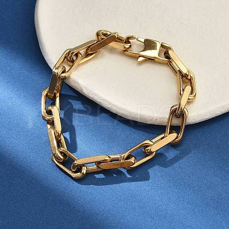 Ion Plating(IP) 304 Stainless Steel Cable Chains Bracelets for Men BJEW-U017-01G-1