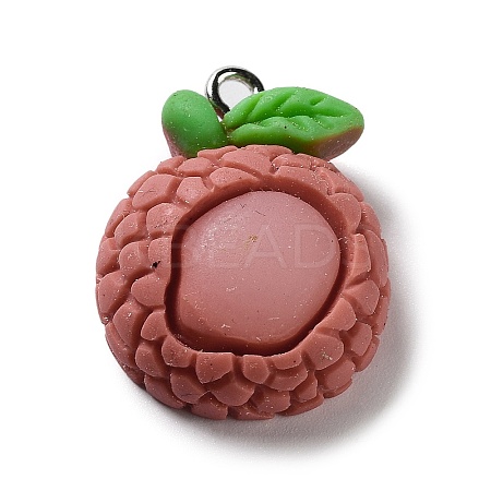 Fruits Opaque Resin Pendants RESI-A030-02E-1
