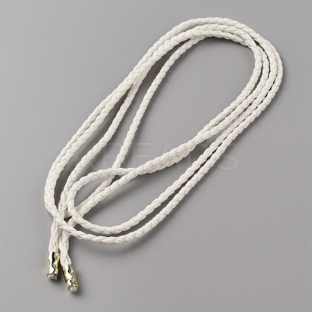 Imitation Leather Braided Chain Belt AJEW-WH0314-199A-1