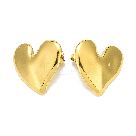 Ion Plating(IP) 304 Stainless Steel Stud Earrings EJEW-K268-06G-1