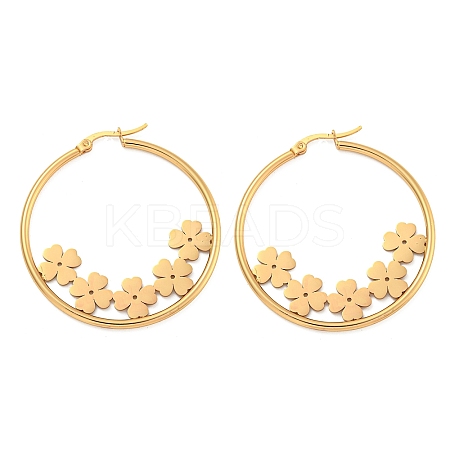 304 Stainless Steel Huggie Hoop Earrings EJEW-P282-01A-G-1
