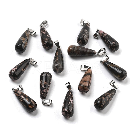 Natural Rhodonite Pendants G-T081-29-1