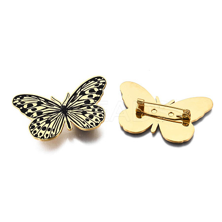 201 Stainless Steel Butterfly Lapel Pin JEWB-N007-118G-1