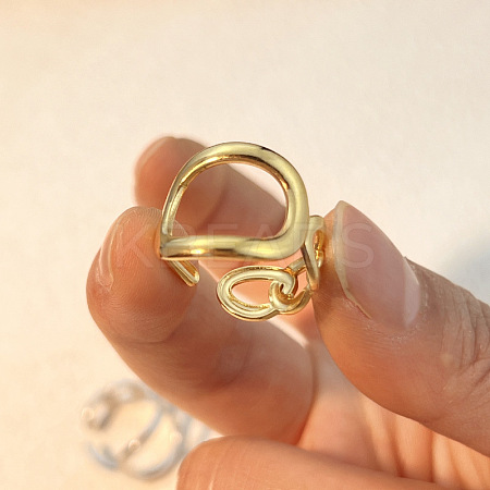 Hollow 304 Stainless Steel Cuff Rings RJEW-S626-07G-1
