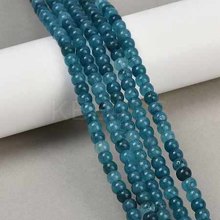 Natural White Jade Beads Strands G-R403-4x6-25-1