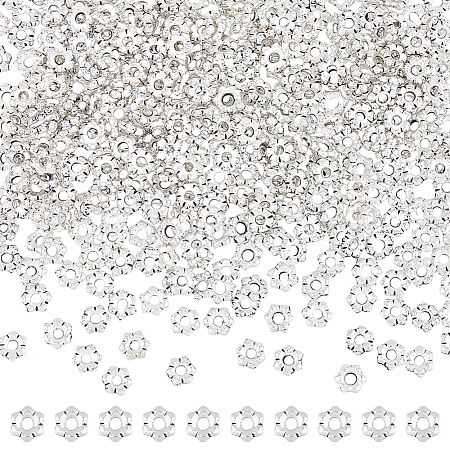 400Pcs Tibetan Style Alloy Flower Spacer Beads FIND-DC0005-30-1