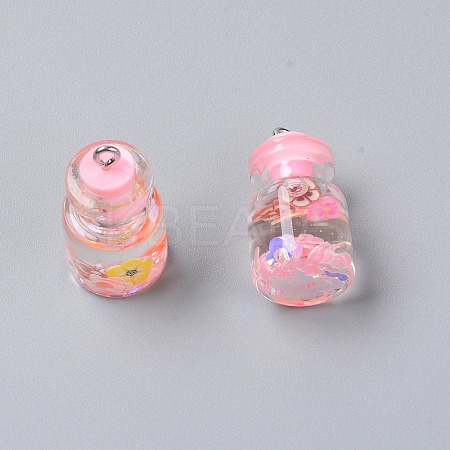 Wish Glass Bottle Pendants LS-RESI-TAC0007-05C-1