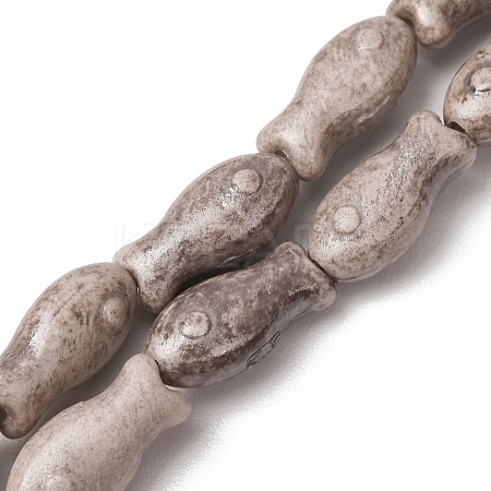 Vintage Handmade Porcelain Beads Strands PR-CBAA37B-01B-1