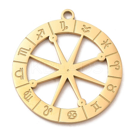 Ion Plating(IP) 304 Stainless Steel Pendants LS-STAS-E199-10G-1