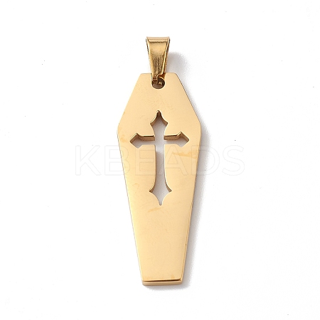 304 Stainless Steel Pendants LS-STAS-E190-03G-1