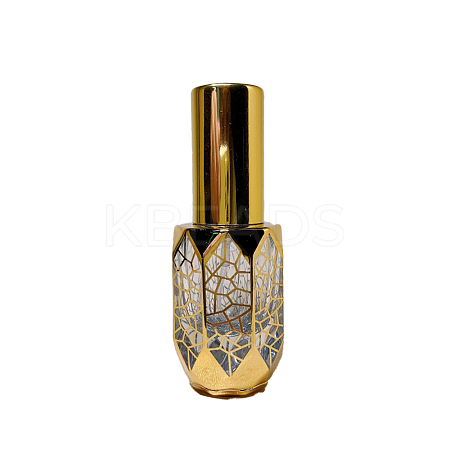 Arabian Style Glass Empty Spray Bottle with Aluminum Lid PW-WG13124-03-1