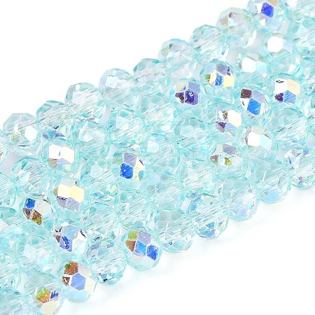 Transparent Glass Beads Strands EGLA-N016-3mm-01-1