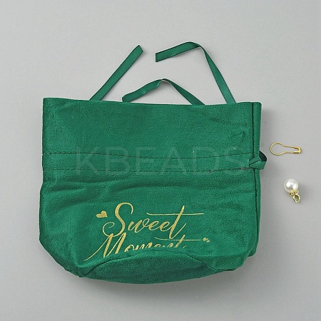 Velvet Jewelry Drawstring Pouches TP-CJC0002-01B-1