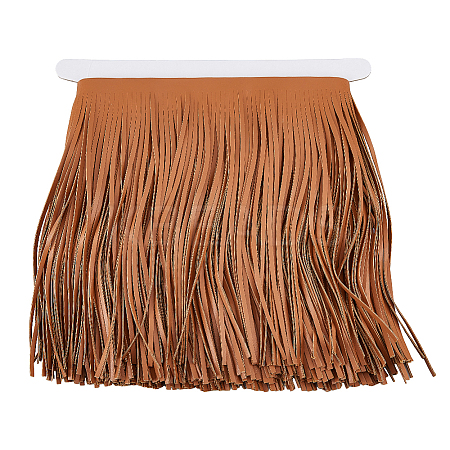 2M PU Imitation Leather Tassel Lace Trims SRIB-FH0001-05-1
