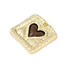 Rack Plating Alloy Enamel Pendants PALLOY-P309-04G-02-2