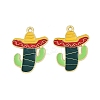Cinco De Mayo Theme Alloy Enamel Pendants ENAM-V001-05F-G-1
