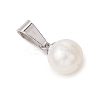 Natural Cultured Freshwater Pearl Potato Charms PALLOY-JF04890-02-4