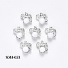 Alloy Rhinestone Cabochons MRMJ-S043-023-1