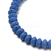 Synthetic Lava Rock Beads Strands G-B087-02A-09-3
